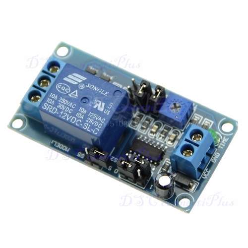 DC 12V DC Delay Relay Delay Turn on / Delay Turn off Switch Module with Timer (Blue/Green)..!