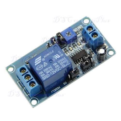 DC 12V DC Delay Relay Delay Turn on / Delay Turn off Switch Module with Timer (Blue/Green)..!