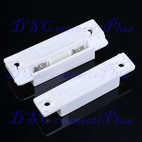 Normally Open White Door Window Contact Magnetic Reed Switch Sensor (White)..!