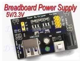 MB102 Breadboard Power Supply Module for Arduino (Black)..!