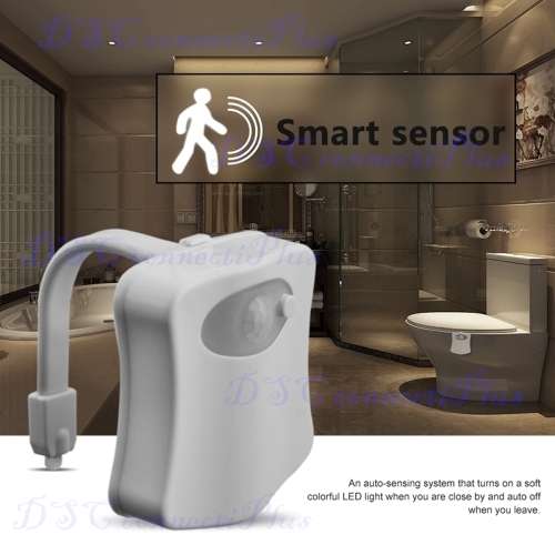 Sensor Toilet Light LED Lamp Human Motion Activated PIR 8 Colours Automatic RGB Night lighting !!!