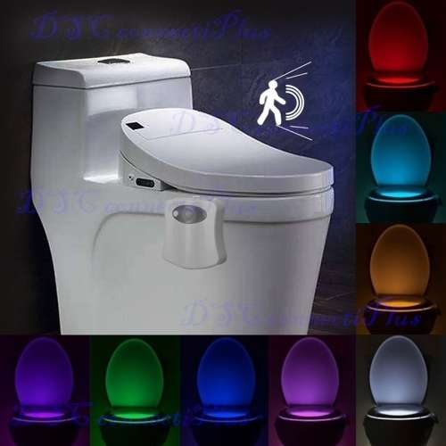 Sensor Toilet Light LED Lamp Human Motion Activated PIR 8 Colours Automatic RGB Night lighting !!!