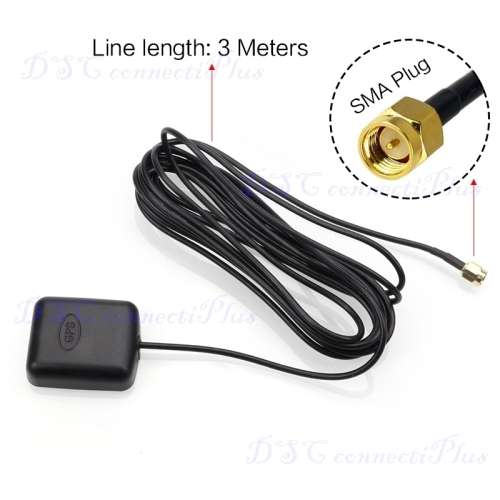Signal Strengthening GPS Antenna with Magnetic Base and 3m RG174 Cable Terminated in SMA Conector!!!