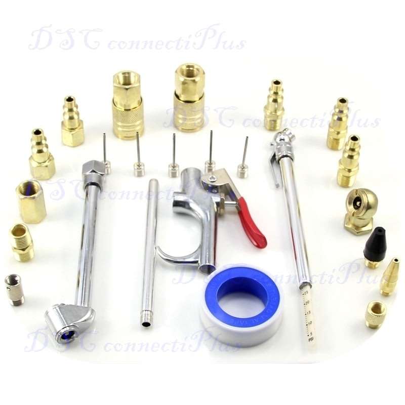 24pcs Air Blow Gun Accessory Kit for Air Compressor Air Tools Kit..!