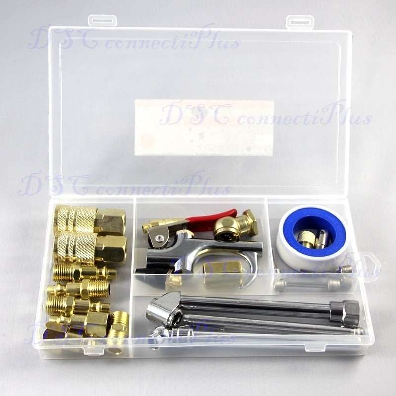 24pcs Air Blow Gun Accessory Kit for Air Compressor Air Tools Kit..!