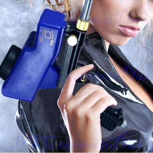 Portable Gravity Feed Pneumatic Sandblasting Gun Rust Blasting Tool (Blue)..!