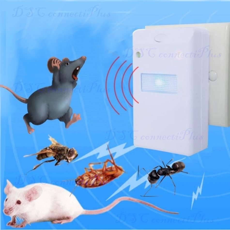 Ultrasonic Electronic Pest Control Rodent Rat Mouse Repeller Anti Mosquito (White)..!