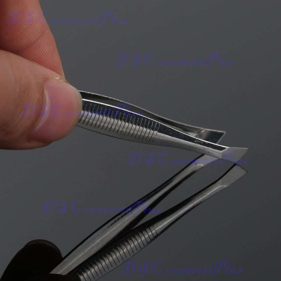 High Quality Stainless Steel Slanted Eyebrow Tweezer Professional Face Hair Remover Beauty Tool..!