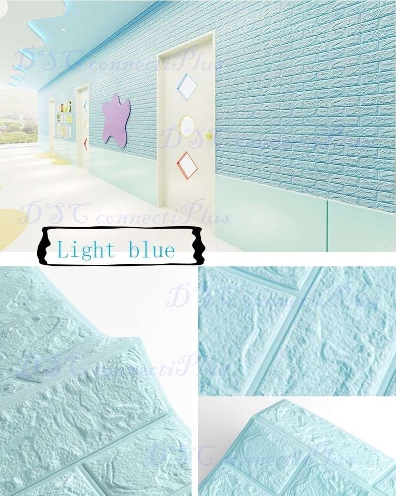 Waterproof Foam 3D Brick Stickers Living Room Bedroom DIY Adhesive Wallpaper Art Home Wall Decal..!