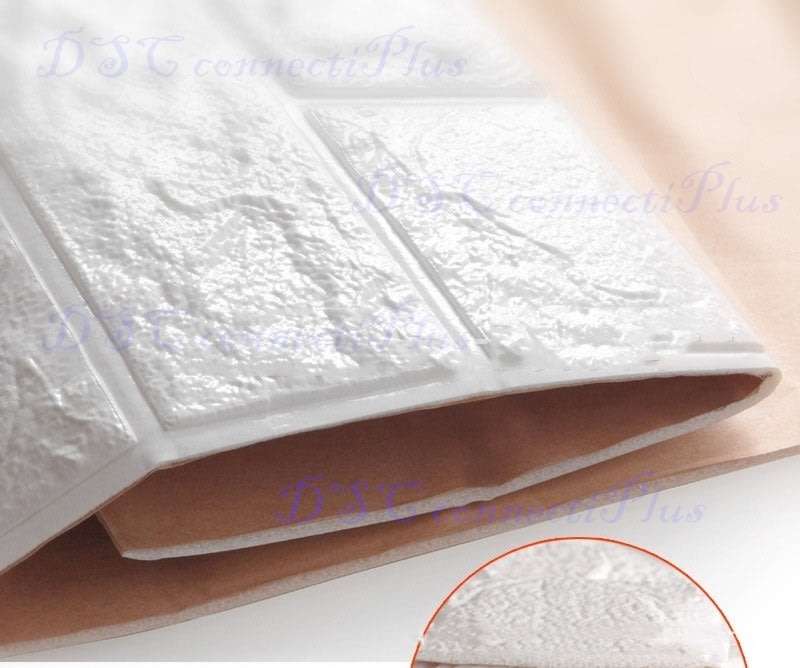 Waterproof Foam 3D Brick Stickers Living Room Bedroom DIY Adhesive Wallpaper Art Home Wall Decal..!