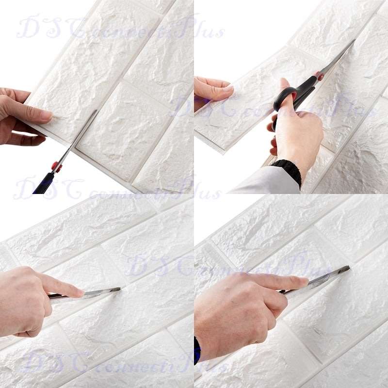 Waterproof Foam 3D Brick Stickers Living Room Bedroom DIY Adhesive Wallpaper Art Home Wall Decal..!
