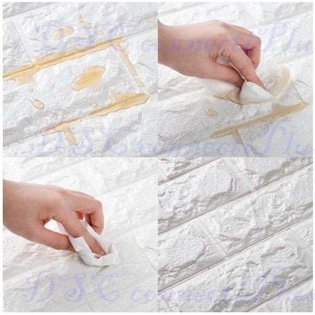 Waterproof Foam 3D Brick Stickers Living Room Bedroom DIY Adhesive Wallpaper Art Home Wall Decal..!