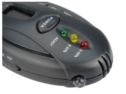 Personal Breath Digital LCD Alcohol Tester Clock Timer Flashlight Tester Analyzer Breathalyzer