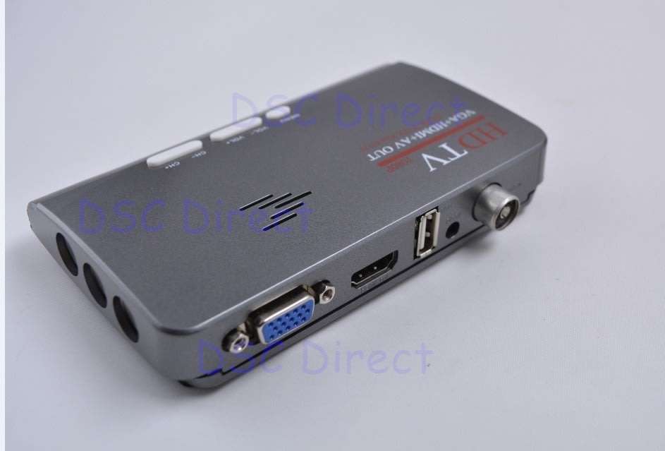 Digital Terrestrial HD 1080P DVB-T/T2 TV Box VGA AV CVBS Tuner Receiver w/ Remote Control (Grey)..!