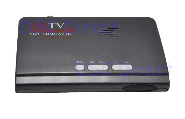 Digital Terrestrial HD 1080P DVB-T/T2 TV Box VGA AV CVBS Tuner Receiver w/ Remote Control (Grey)..!