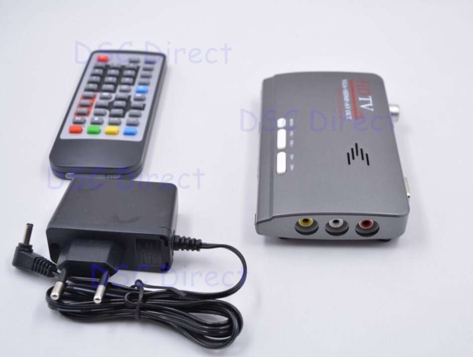 Digital Terrestrial HD 1080P DVB-T/T2 TV Box VGA AV CVBS Tuner Receiver w/ Remote Control (Grey)..!