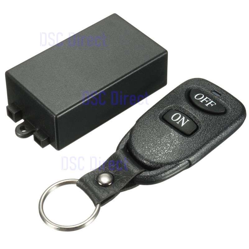 DC 12V 10A 1CH Wireless RF Remote Control Relay Switch Transmitter + Receiver High Quality (Black)!!
