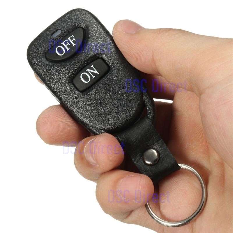 DC 12V 10A 1CH Wireless RF Remote Control Relay Switch Transmitter + Receiver High Quality (Black)!!