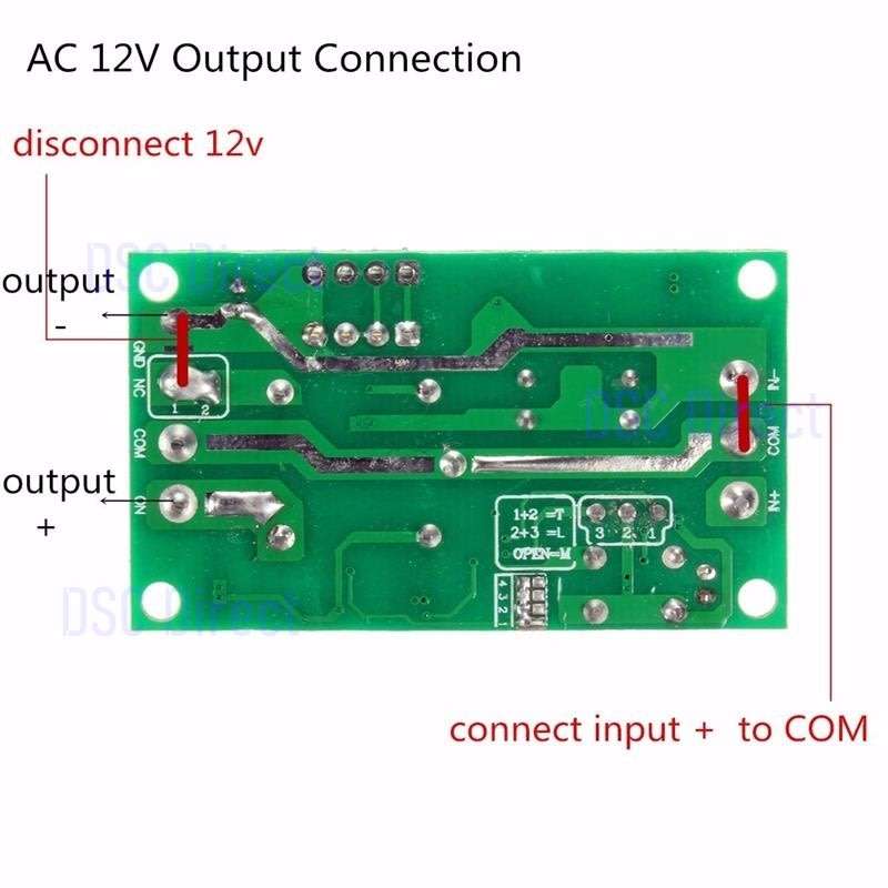 DC 12V 10A 1CH Wireless RF Remote Control Relay Switch Transmitter + Receiver High Quality (Black)!!