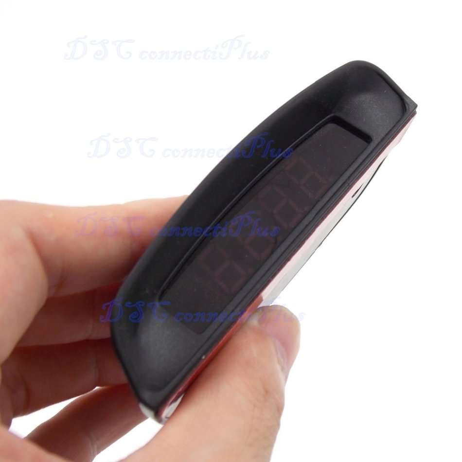 Interior 3 In 1 Car Clock Thermometer Voltage Monitor - Seven Kinds of Display Modes, Blue Display!!