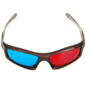 3D Glasses Resin Lens Anaglyphic Blue + Red..!