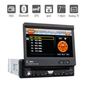 <PROMOTION> 7"TFT Touchscreen 1-Din Car DVD Player..! GPS,Bluetooth,RDS,TV..! FREE Maps + Antenna..!