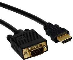 1.5m Gold-Plated HDMI to VGA Converter Cable..!