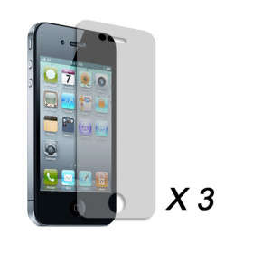 Professional ScreenGuard Clear Screen Protector Films for Apple iPhone 4 (3 pcs)..!