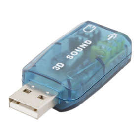 USB 2.0 3D 5.1 Virtual Surround Sound Card..!