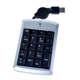 Mini USB Numeric Keypad (Silver)..!