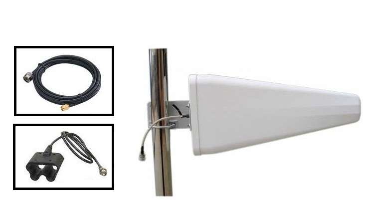 Broadband 11dBi GSM/2G/3G/LTE High-Gain LPDA Signal Booster Antenna Kit..!