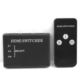 3-Port 1080P HDMI V1.3b Mini Switch Hub with Remote Control..!