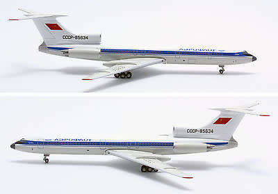 1:200 TU-154M AEROFLOT DIECAST 200 YOUR CRAFTSMAN REG# CCCP-85634