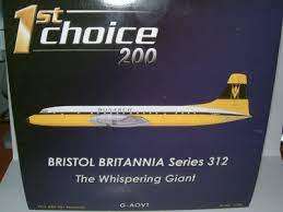 1ST CHOICE 200 BRISTOL BRITANNIA SERIES 312 THE WHISPERING GIANT G-AOVT