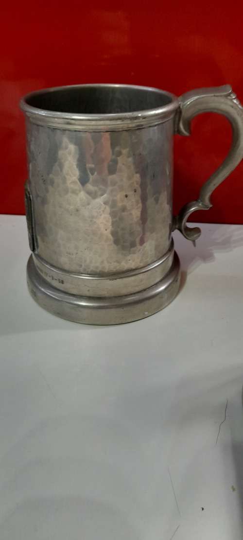 1956 World Tunneling Record memorial pewter mug