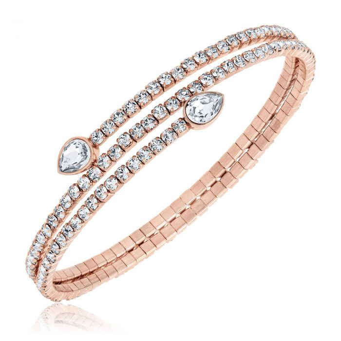 ***SWAROVSKI COLLECTION*** GENUINE SWAROVSKI TWISTY DROP BANGLE - NEW.