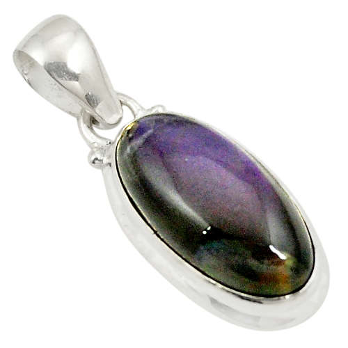 GORGEOUS NATURAL LABRADORITE PENDANT IN SOLID STERLING SILVER!!!
