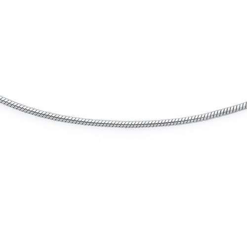 SOLID .925 STERLING SILVER SNAKE CHAIN - 45cm