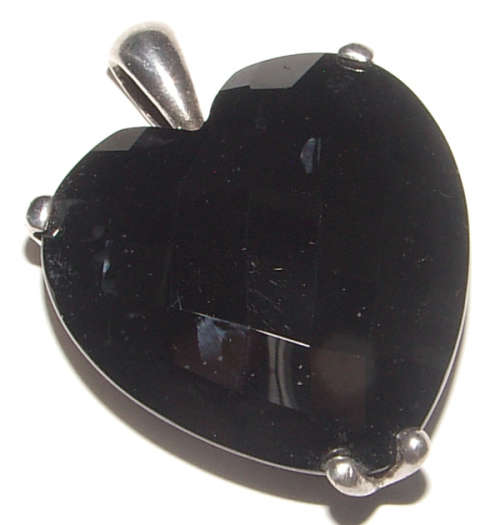AMAZING HUGE CUBIC ZIRCONIUM PENDANT IN SOLID STERLING SILVER!!!