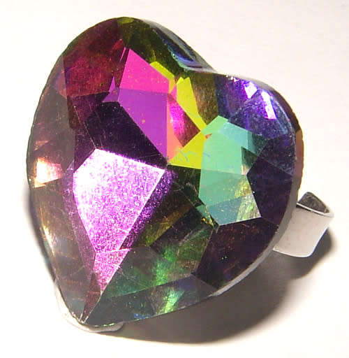 ***SPARKLING CRYSTAL  CARNIVAL DRESS RING