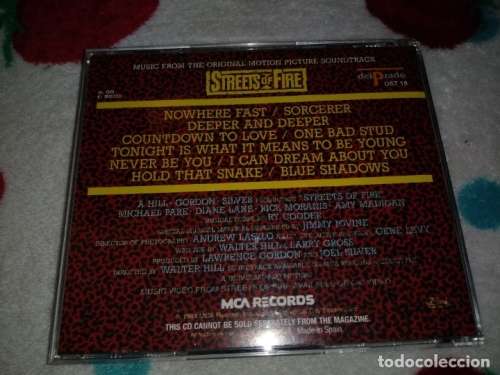 CD - STEETS OF FIRE SOUNDTRACK