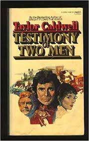 PAPERBACK - TAYLOR CALDWELL - TESTIMONY OF TWO MEN (CONDITION GOOD)