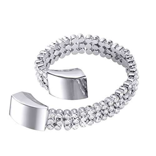 SILVER BLING REPLACEMENT BAND WITH RHINESTONES FOR FITBIT ALTA OR ALTA HR