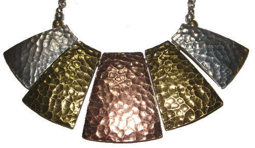 BEAUTIFUL MULTI ALLOY RHINESTONE ENCRUSTED BIB NECKLACE AND EARRINGS SET