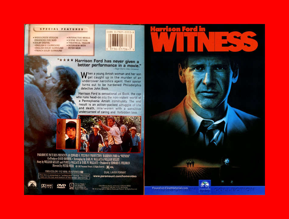 DVD - WITNESS -  REGION 1 EDITION