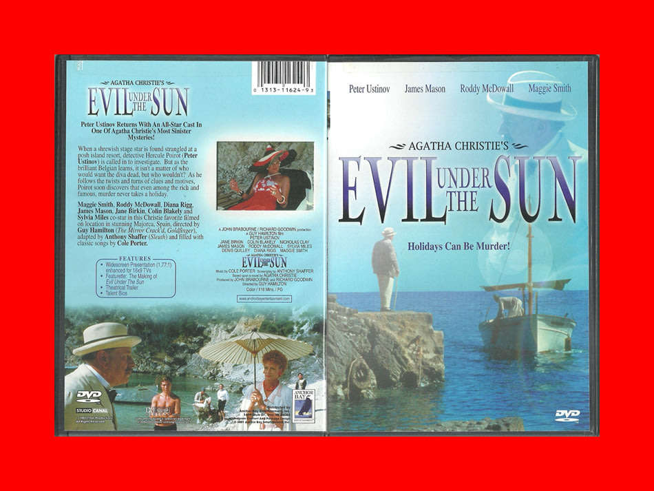 DVD  -  AGATHA CHRISTIE`S EVIL UNDER THE SUN - REGION FREE EDITION