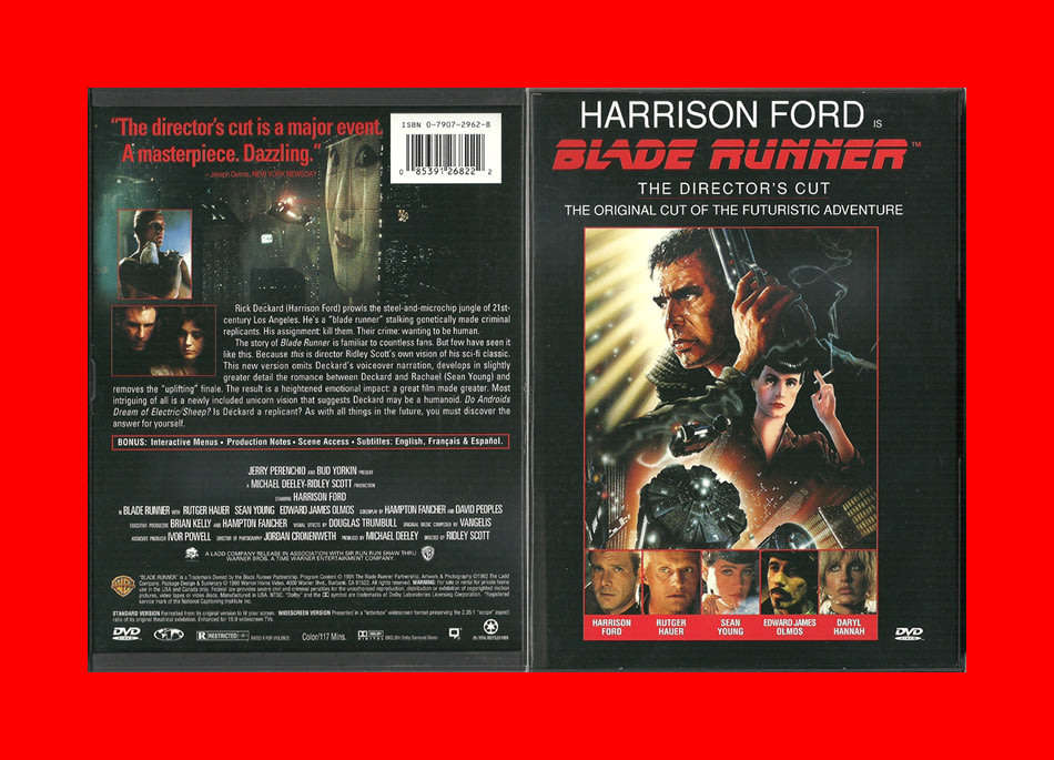 SALE! RARE DVD - BLADE RUNNER  -  REGION 1 EDITION (RARE COVER)