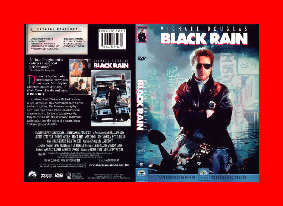 DVD - BLACK RAIN - REGION 1 EDITION