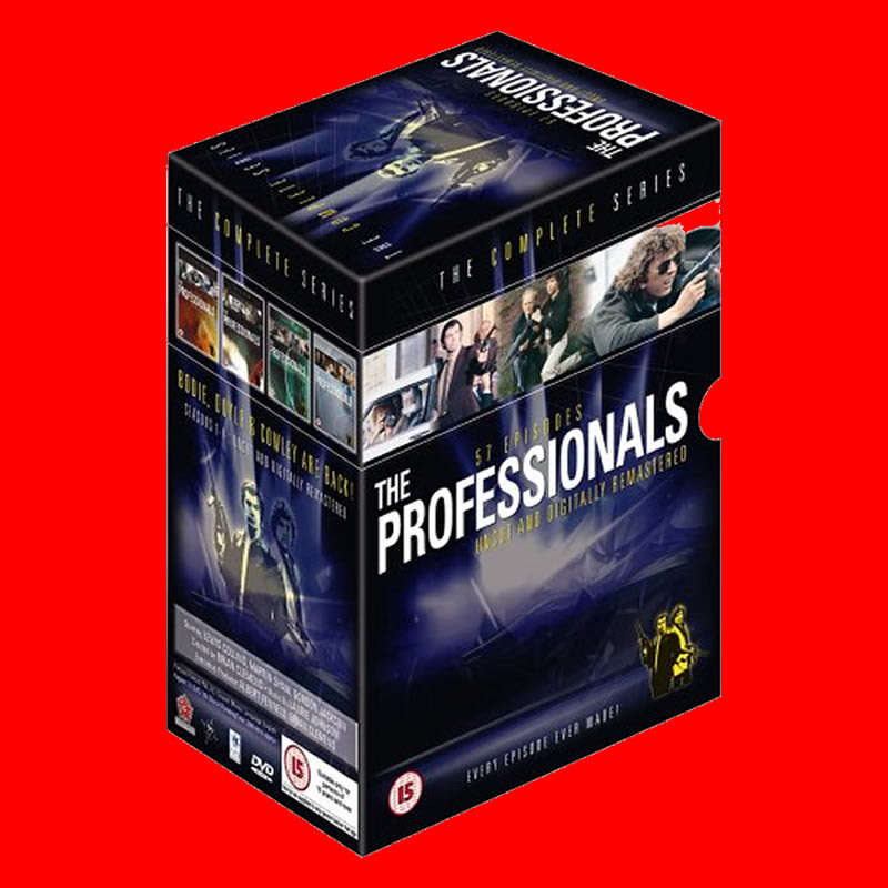 RARE DVD BOX SET  -  THE PROFESSIONALS. EVERY EPISODE EVER MADE - REGION 2 EDITION