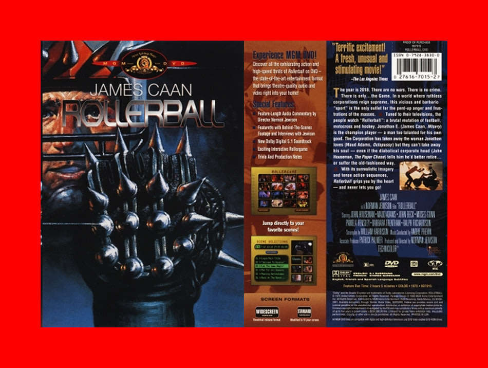 SALE! RARE DVD - ROLLERBALL  -  REGION 1 EDITION (CONDITION NEW)